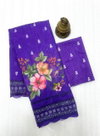 MG 459 Plain Linen Digital Printed Sarees Wholesale Shop In Surat